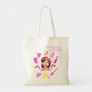 Rosa Huishoudelijke Dienst Mai Cute Schoonmaak Dag Tote Bag