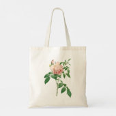 Rosa indica geurstof botanische illustratie tote bag (Achterkant)