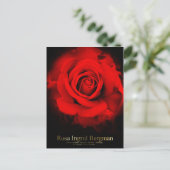 Rosa Ingrid Bergman:Briefkaart Briefkaart (Staand voorkant)