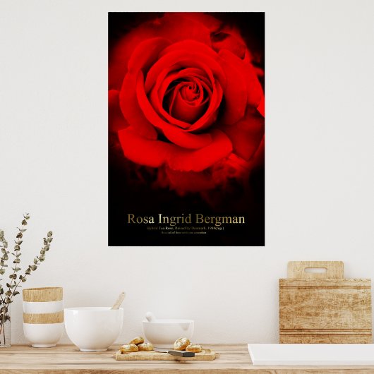 Rosa Ingrid Bergman:Poster Poster (Keuken)