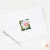 Rosa Johann Strauss [Square Seal] Vierkante Sticker (Envelop)
