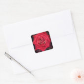 Rosa Kardinal [Square Seal] Vierkante Sticker (Envelop)