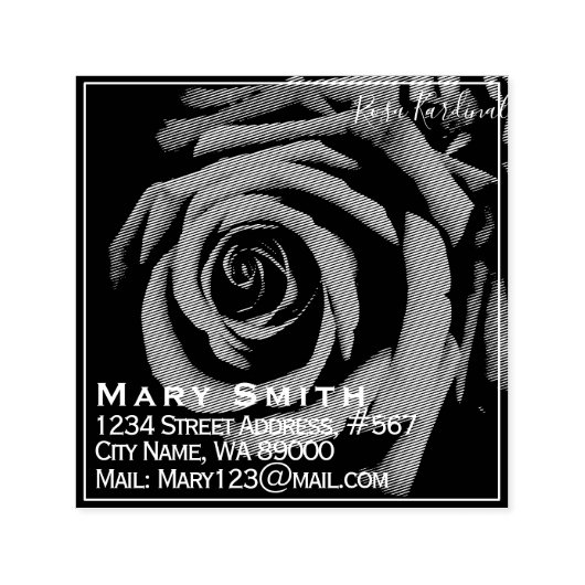 Rosa Kardinal Zelfinktende Stempel (Design)