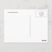 Rosa Katze Briefkaart (Achterkant)