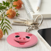 Rosa Keyhanger Sleutelhanger (Zijkant)