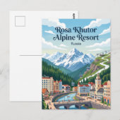 Rosa Khutor Alpineski-resort Rusland Briefkaart (Voorkant / Achterkant)