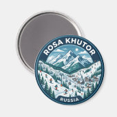 Rosa Khutor Alpinesportcentrum Rusland Magneet (Voorkant / Achterkant)