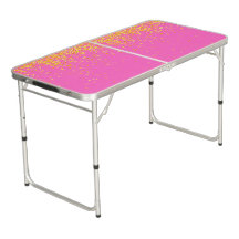 Rosa kleurrijke Pong Tafel