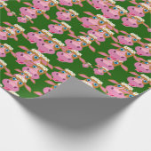 Rosa koeien cadeaupapier (Hoek)