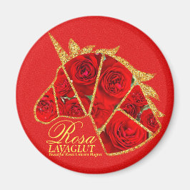 Rosa Lavaglut Magneet