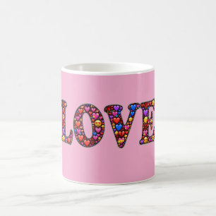 Rosa Liefdes-Emoji's Koffiemok