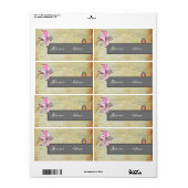 Rosa Lilie Etiket (Full Sheet)