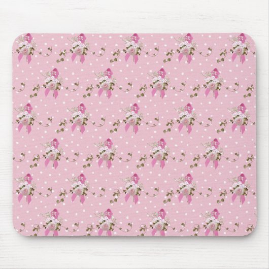 Rosa lint Breastkanker Overlevende Muismat (Voorkant)