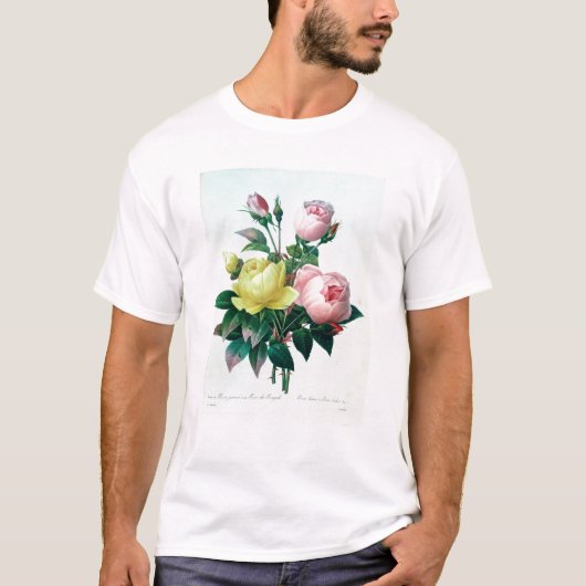 Rosa Lutea en Rosa Indica T-shirt (Voorkant)