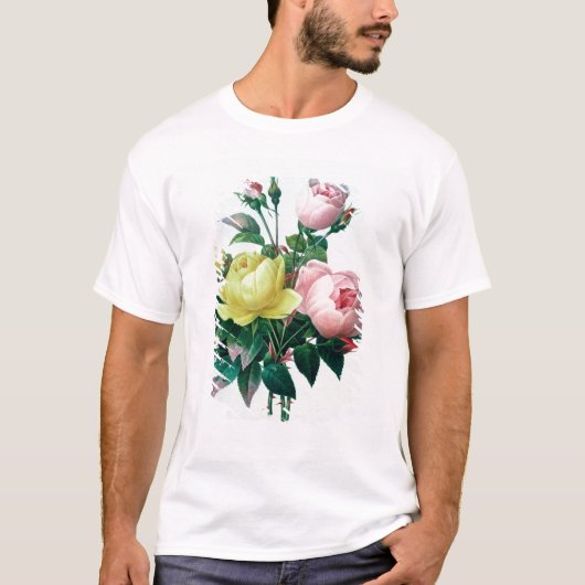 Rosa Lutea en Rosa Indica T-shirt (Voorkant)
