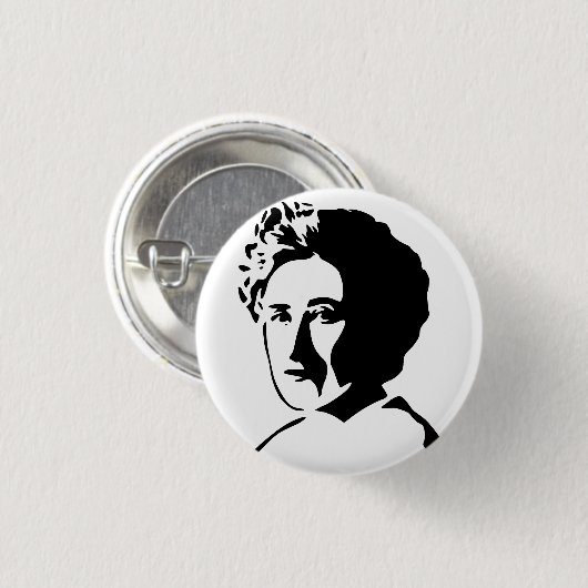 ROSA LUXEMBURG RONDE BUTTON 3,2 CM (Voorkant /achterkant)