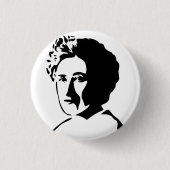 ROSA LUXEMBURG RONDE BUTTON 3,2 CM (Voorkant)