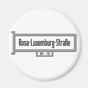 Rosa-Luxemburg-Strasse, Berlin Street Sign Magneet
