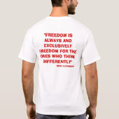 Rosa Luxemburg w/quote T-shirt (Achterkant)