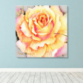 Rosa ‘Manyo’ [Premium Canvas] Canvas Afdruk (Insitu (Houten vloer))