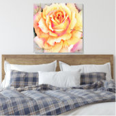 Rosa ‘Manyo’ [Premium Canvas] Canvas Afdruk (Insitu (Slaapkamer))