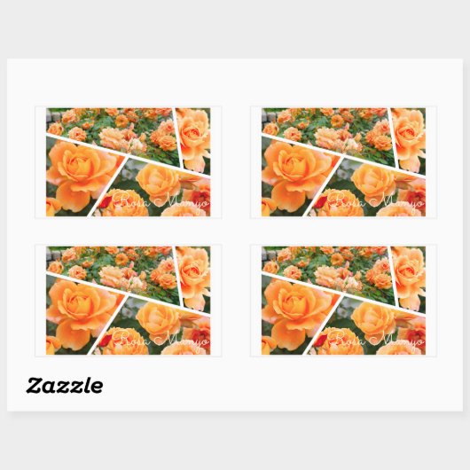 Rosa Manyo [Rectangle Seal] Rechthoekige Sticker (Vel)
