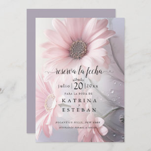 Rosa Margarita Bloemenbeschermer La Fecha Save The Date