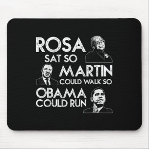 Rosa Martin Obama Afro-Amerikaanse zwarte geschied Muismat