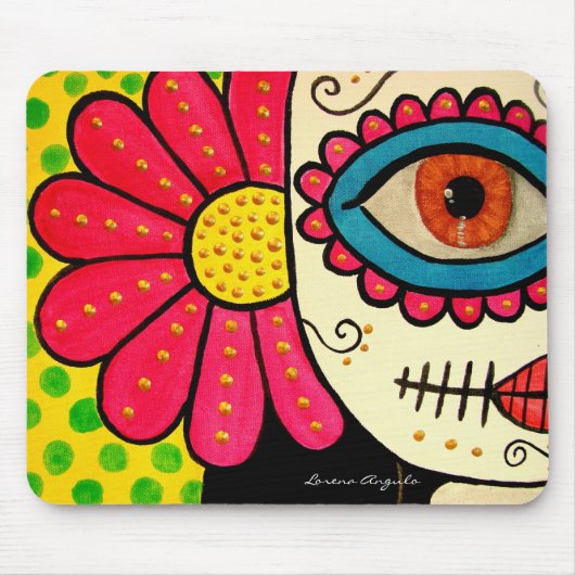 "Rosa Mexicano" - Dag van de doden Muismat (Voorkant)