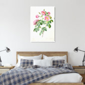 Rosa Mollissima uit 'Les Rozen' Canvas Afdruk (Insitu (Slaapkamer))