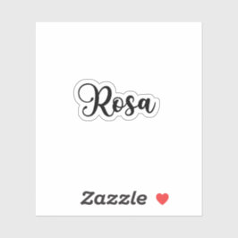 Rosa Naam - Handgeschreven kalligrafie Sticker