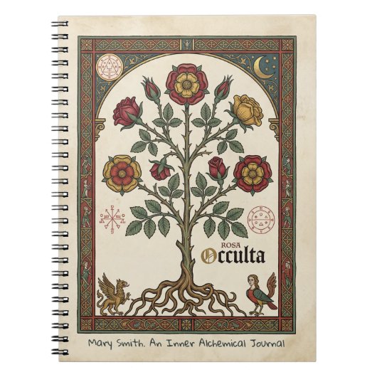 Rosa Occulta Alchemistisch Grimoire Notitieboek (Voorkant)