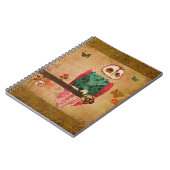 Rosa Owl Gold-laptop Notitieboek (Linkerzijde)