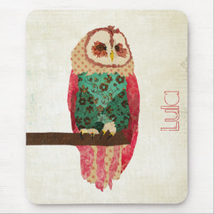 Rosa  Owl Mousepad Muismat