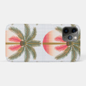 Rosa Palmenmuster mit Sonnenverlauf Case-Mate iPhone Case (Achterkant (horizontaal))