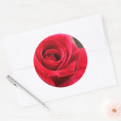 Rosa Papa Meilland Ronde Sticker (Envelop)