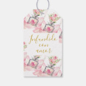 Rosa Parfum "infundida de amor" personalizada Cadeaulabel (Achterkant)