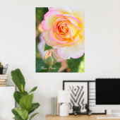 Rosa Peace [Waarde Poster Papier] (Thuiskantoor)