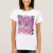 Rosa Pfingstrose T-shirt (Voorkant)