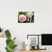 Rosa Pierre de Ronsard Poster (Thuiskantoor)