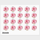 Rosa Pierre de Ronsard [Ronde zegel] ラウンドシ ール Ronde Sticker (Vel)