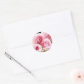 Rosa Pierre de Ronsard [Ronde zegel] ラウンドシ ール Ronde Sticker (Envelop)