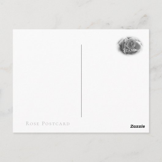 Rosa Princesse de Monaco Briefkaart (Achterkant)