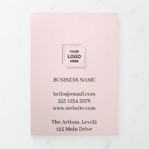 Rosa Professional Business Branding Design Drieluik Kaart