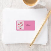 Rosa Punkte Adressaufkleber Etiket (Insitu)