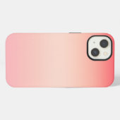 Rosa rood en geel kleurverloop achtergrond iPhone hoesje (Achterkant horizontaal)