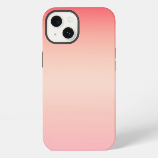 Rosa rood en geel kleurverloop achtergrond iPhone hoesje (Achterkant)