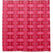 Rosa rood patroon douchegordijn (Voorkant)