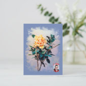 Rosa/Roos Briefkaart (Staand voorkant)