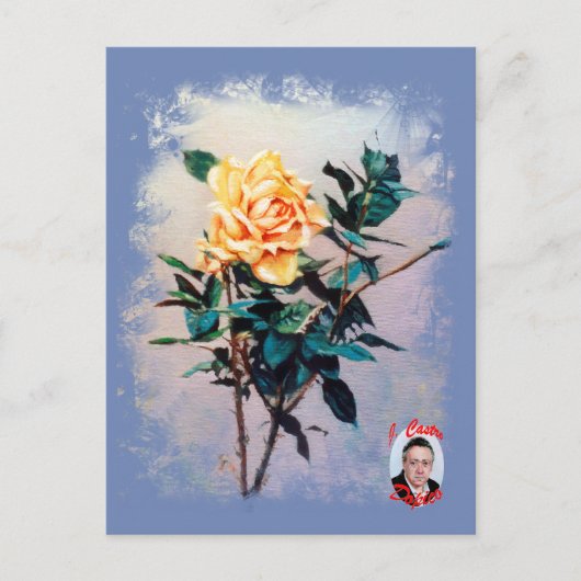 Rosa/Roos Briefkaart (Voorkant)